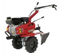 Motobineuse / Motoculteur 196 CC - Largeur de travail 75 cm - 6 fraises / roues agraires / contrepoids 16 kg inclus