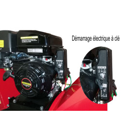 Broyeur de végétaux grand débit moteur OHV 15 CV