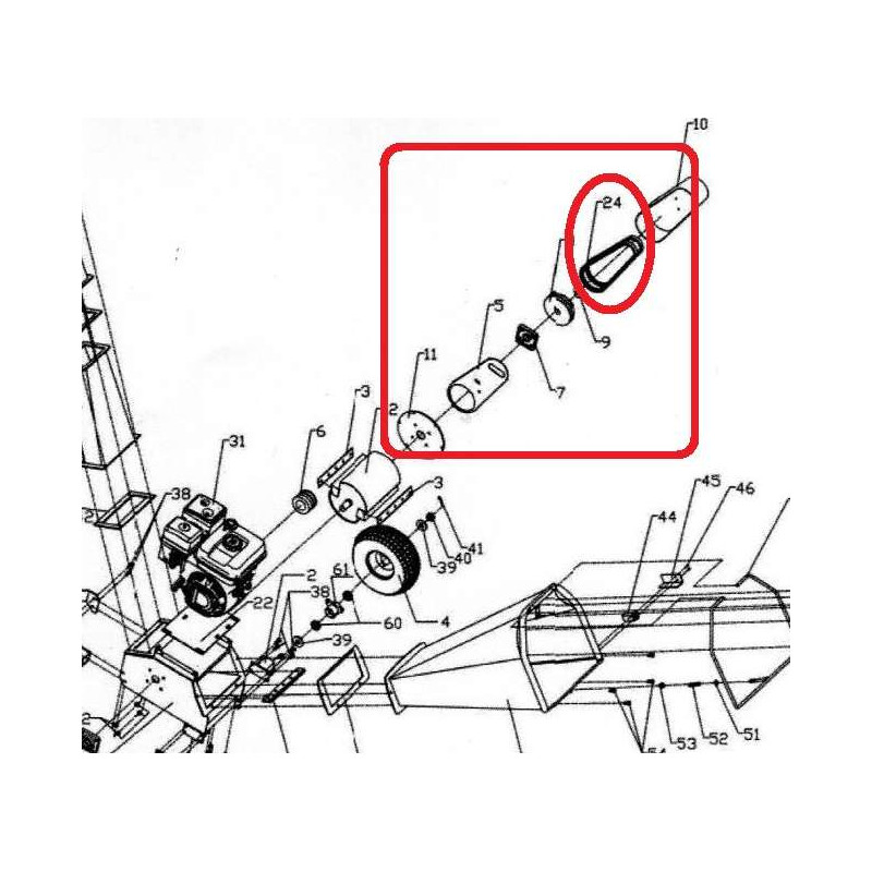Courroie 17x1025 pour MEP-B15DY