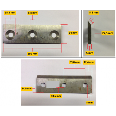 Lame pour broyeurs 6.5 et 13cv avant 2015 et GW-B7, GW-B13