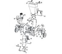 Tôle éjection supérieure pour broyeur BRF 6.5 et 13 cv