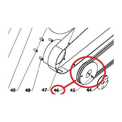 poulie moteur pour broyeur 15 cv B15PRO