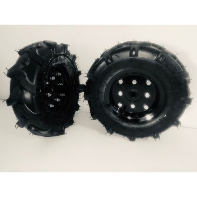 Jeu de 2 roues pour motoculteur 410 mm