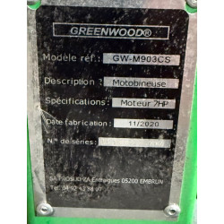 Patte haute pour carter courroie pour motoculteur GRENWOOD M903