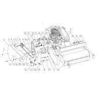 Courroie N° 9 entrainement moteur axe fléaux pour tondeuse débroussailleuse MX663