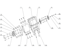 Poulie rotor N°4 pour broyeur de végétaux à moteur essence 7 cv