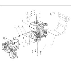 pare chocs avant motoculteur MX620