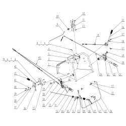 câble 34-1 pour broyeur de branche auto tracté