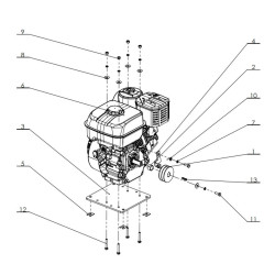 Poulie moteur pour broyeur de végétaux 