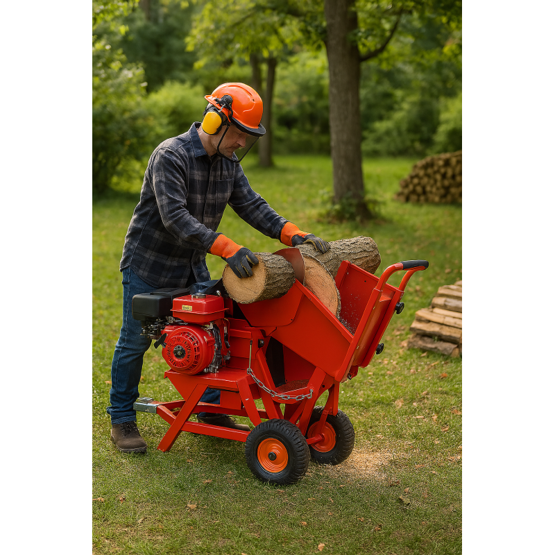 Scie à bûche à moteur 13cv tractable — free download