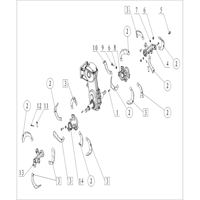 Pour motoculteur à fraise arrière ELECTROPOWER MX620