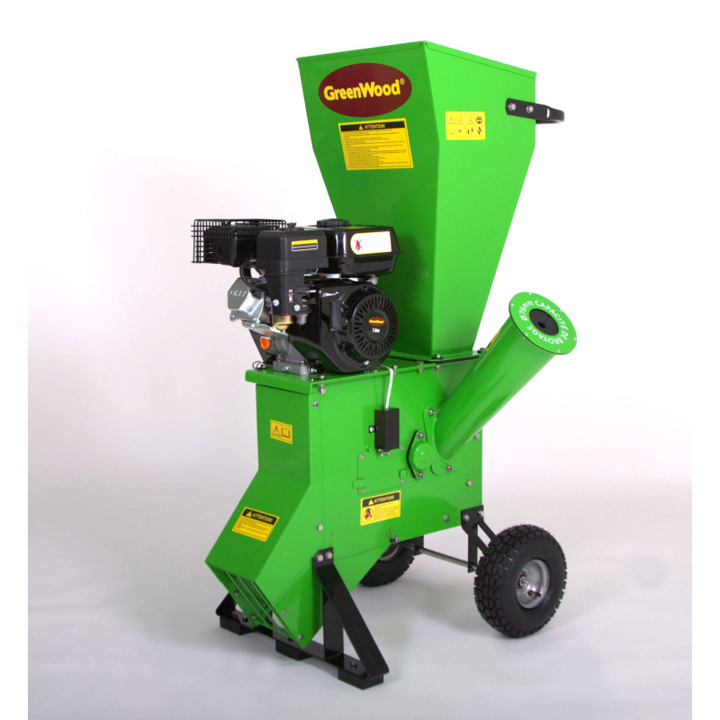 Broyeur thermique de végétaux et branches 7 HP Greenwood