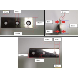 Lames pour broyeur de végétaux 7 et 13 cv
