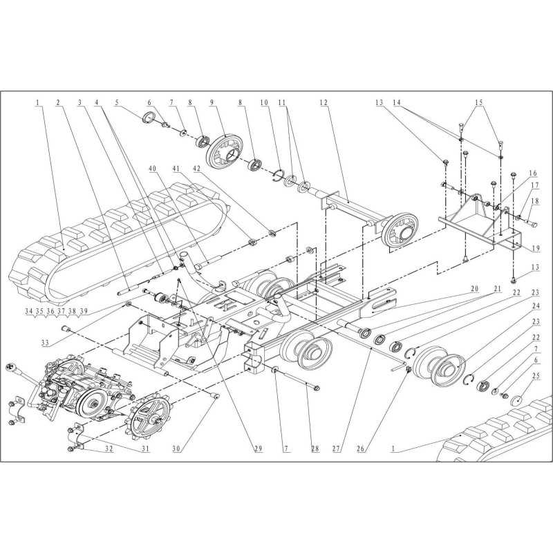 Essieu avant complet
