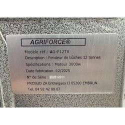 Fendeur bûches électrique 12 T 3000W vertical 700mm | Toupour